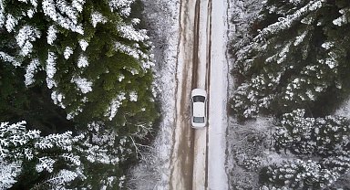 Karabük'ün yüksek kesimleri beyaza büründü