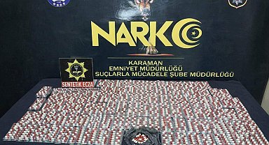 Karaman'da 2 bin 721 adet sentetik hap ele geçirildi: 4 tutuklama