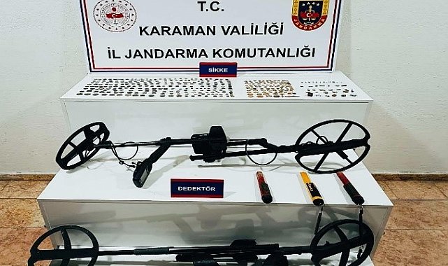 Karaman'da 334 adet tarihi sikke ele geçirildi: 4 tutuklama