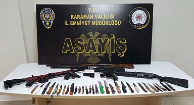 Karaman'da aranan 10 kişi tutuklandı