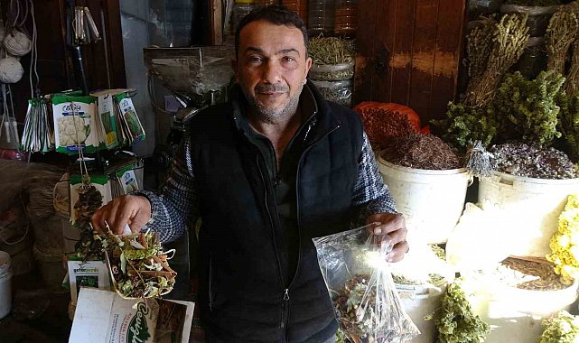 Karlı havalarda şifa arayanlar aktarlarda yoğunluk oluşturdu