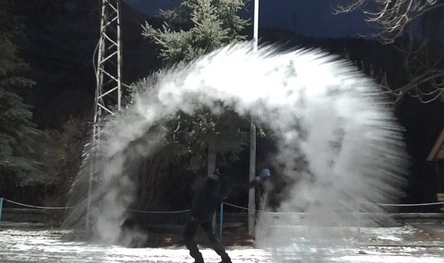 Kars'ta Sibirya soğukları etkisini sürdürüyor