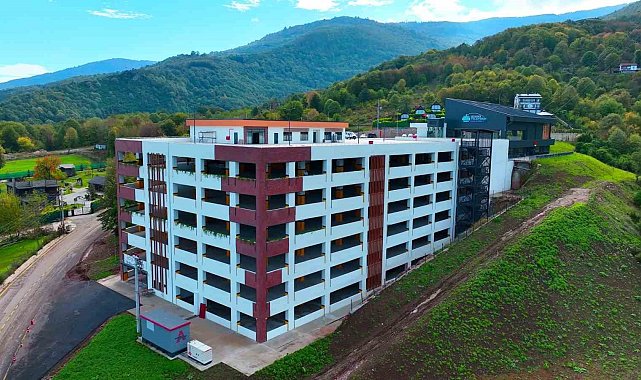 Kartepe Teleferik hattına hizmet verecek 6 katlı otopark tamamlandı