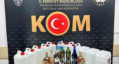 Kastamonu'da kaçak içki operasyonu