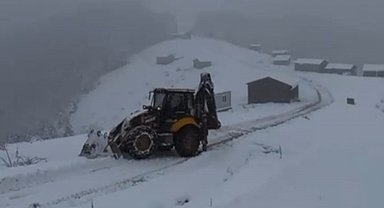 Kastamonu'da kar yağışı etkili oldu