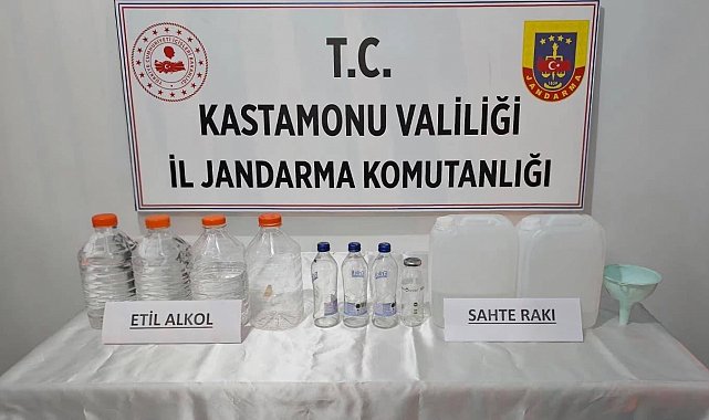 Kastamonu'da yılbaşı öncesi kaçak alkol operasyonu