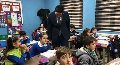 Kaymakam Fatih Erdoğan'dan köy okullarına ziyaret