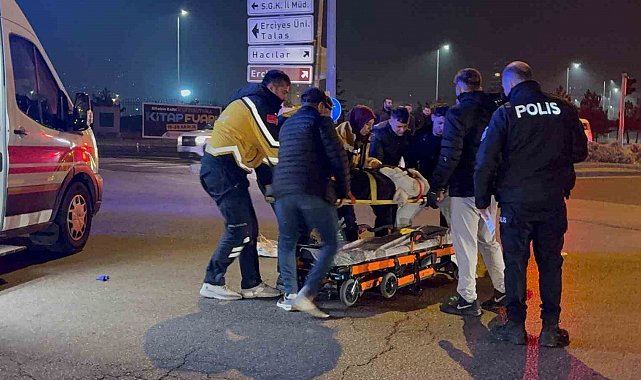 Kayseri'de otomobille motosiklete çarpıştı: 1 ağır yaralı