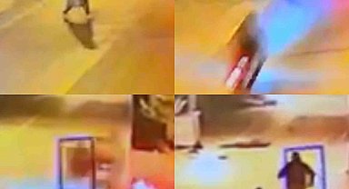 Kaza anı kamerada: Motosikletlinin çarptığı yaya hayatını kaybetti