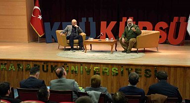 KBÜ'de Ömer Özkök ve Hikmet Genç öğrencilerle bir araya geldi