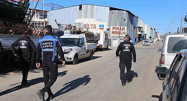 Kepez Zabıtası'ndan Hurdacılar Sitesi'ne denetim