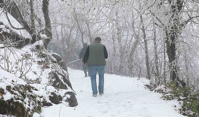 Keremali Yaylası'nda kış güzelliği