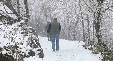 Keremali Yaylası'nda kış güzelliği