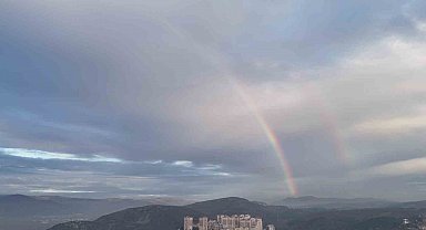 Kestel semalarında gökkuşağı oluştu