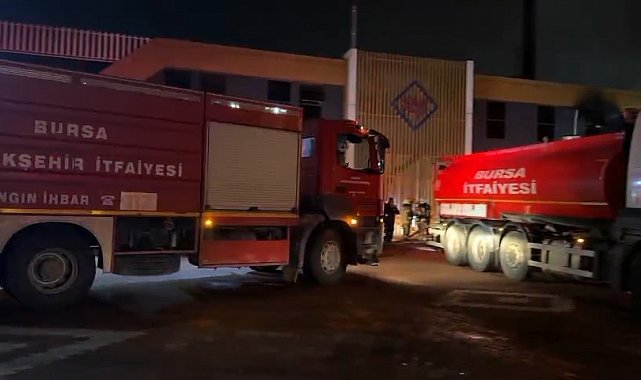 Kestel'de fabrika yangını paniğe neden oldu