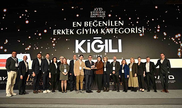 Kiğılı, 'En Beğenilen Erkek Giyim Markası' seçildi