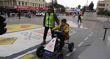 Kilis'te minik öğrencilere trafik bilinci