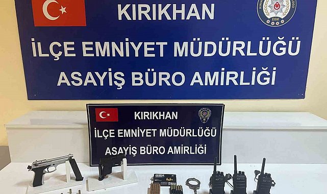 Kırıkhan'da asayiş operasyonu; 2 gözaltı