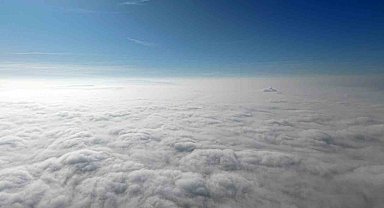 Kırıkkale sisle kaplandı, manzara dronla görüntülendi