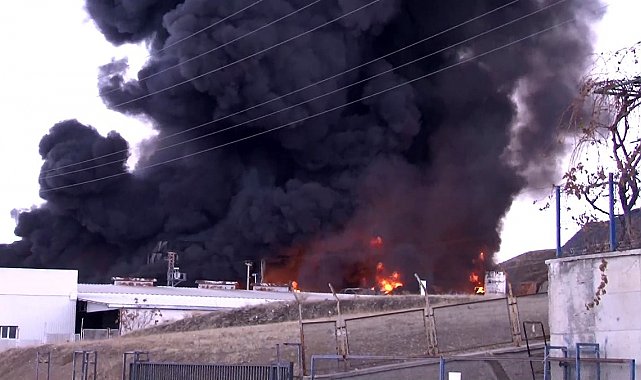 Kırıkkale'de kimya fabrikasında yangın