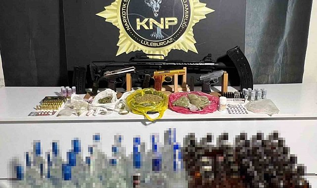 Kırklareli ve Lüleburgaz'da uyuşturucu operasyonları: Çok sayıda madde ele geçirildi, tutuklamalar var