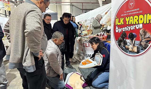 Kırklareli'nde tarım fuarında sağlık bilgilendirmesi ve eğitim