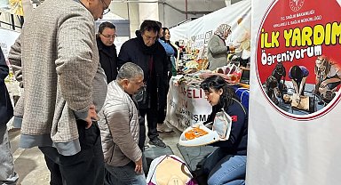 Kırklareli'nde tarım fuarında sağlık bilgilendirmesi ve eğitim