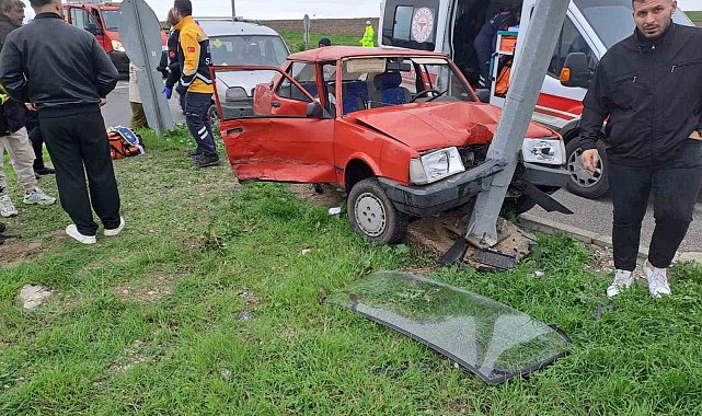 Kırklareli'nde trafik kazası: 1 yaralı