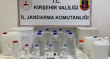 Kırşehir'de kaçak alkol operasyonu: 62 litre kaçak alkol ele geçirildi