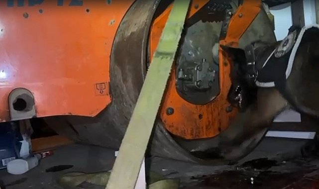 Kocaeli'de dev operasyon: Asfalt silindirinde 102 kilo metamfetamin bulundu