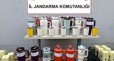 Kocaeli'de piyasa değeri yüksek ünlü markaya ait 100 termos ele geçirildi