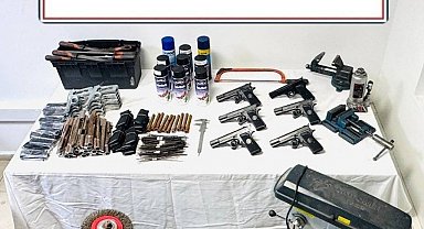 Kocaeli'de silah imalathanesine dönüştürülen adrese operasyon