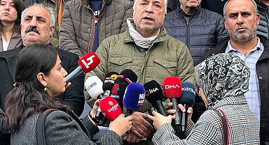 Kocaeli'deki fabrika yangınında ölenlerin yakınlarından SGK önünde açıklama