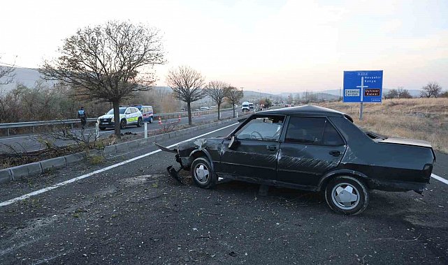 Kontrolden çıkan otomobil takla attı: 1 ağır yaralı