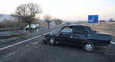 Kontrolden çıkan otomobil takla attı: 1 ağır yaralı