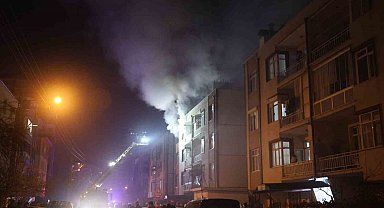 Konya'da apartman dairesinde korkutan yangın