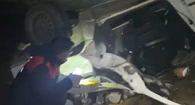 Köpekten kaçmak isterken takla attı