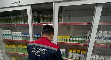 Köşk'te bitki koruma ürünü satış yerlerine denetim yapıldı