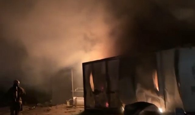 Küllükte unutulan sigara yangına neden oldu