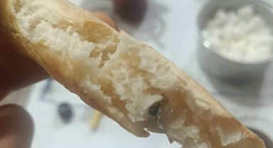 Kurtalan'da ekmeğin içinden sinek çıktı