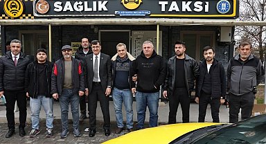 Kütahya Belediye Başkanı Kahveci, taksici esnafıyla bir araya geldi