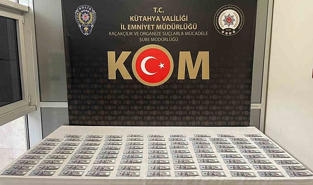 Kütahya'da KOM ekipleri sahte para operasyonunda kalpazanı yakaladı