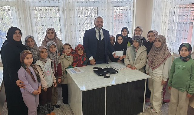 Kütahya'da Kur'an Kursu öğrencilerinden Filistin'e anlamlı bağış