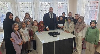 Kütahya'da Kur'an Kursu öğrencilerinden Filistin'e anlamlı bağış