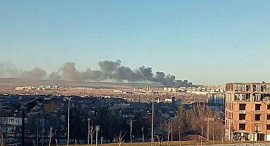 Kütahya'da şantiye yangını