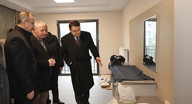 Kütahya'da yapımı devam eden öğretmenevine inceleme