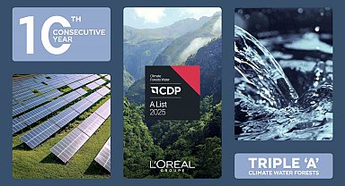 L'Oréal Grup, CDP'den üst üste 10'uncu kez üç 'A' notunu aldı