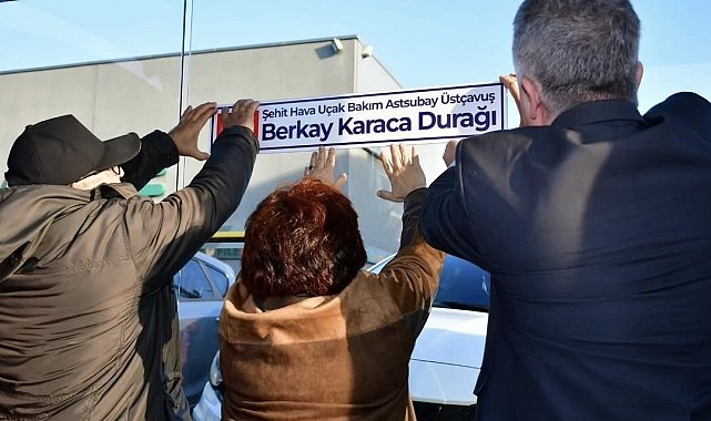 Lüleburgaz'da şehidin ismi sokağa ve durağa verildi
