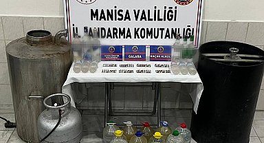 Manisa'da jandarmadan sahte içki operasyonu