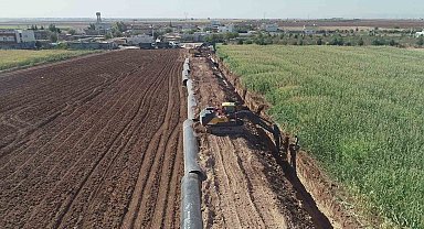 Mardin'de 2. kademe içme suyu isale hattında çalışmalar devam ediyor